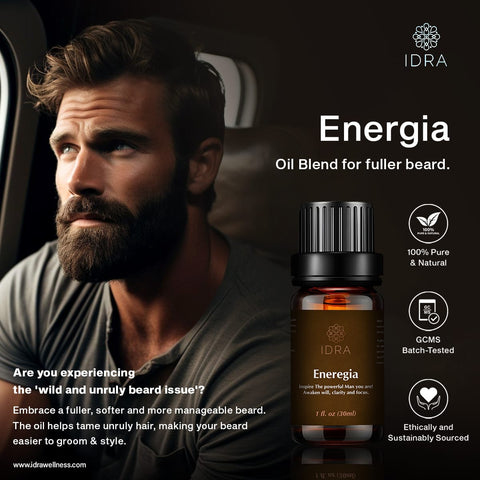 Energia Beard Oil – Inspire the Powerful Man You Are! Energia Beard Oil – Inspire the Powerful Man You Are!