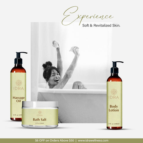 TRIO by IDRA: Body oil, Body Lotion and Bath Salt TRIO by IDRA: Body oil, Body Lotion and Bath Salt