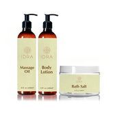 TRIO by IDRA: Body oil, Body Lotion and Bath Salt