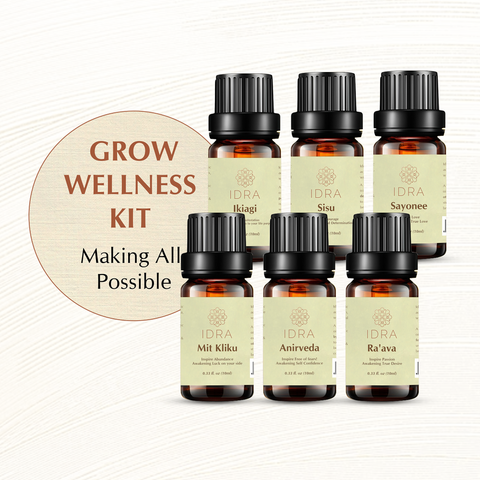 GROW Wellness Kit - "Making All Possible" - Premium collection of 6 essential oil blends